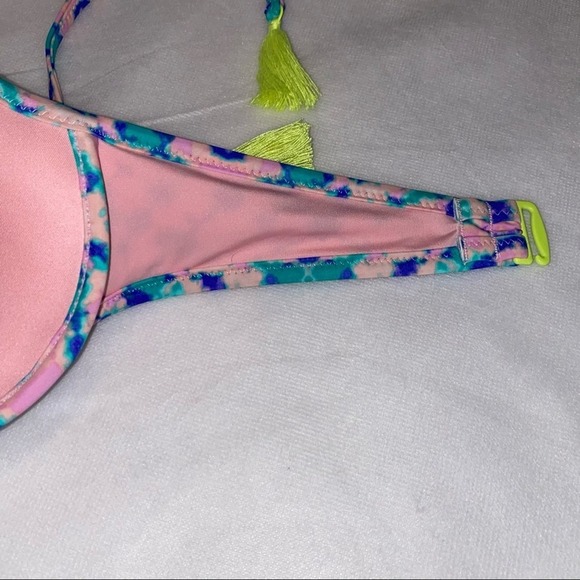 Shade & Shore Pink Mesh Bikini Top 34D - Picture 5 of 15